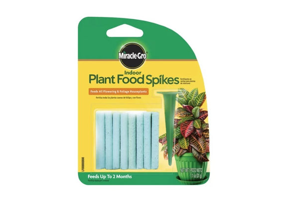 Miracle-Gro 1002522 1.1 oz. Indoor Plant Food Spikes, 24-Pack