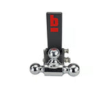 bROK WARRIOR 51043 Adjustable Ball Mount Rotating Tri-Ball 5" Drop 2" Shank