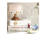 Red Shed 24F03619GE White Chicken Recipe Holder, Ceramic Material