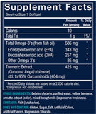 Omega-3 with Turmeric - EPA/DHA 600 MG with Turmeric 424 MG (60 Softgels)