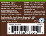 100% Pure Organic Lavender Essential Oil Aromatherapy (0.5 fl. oz.)