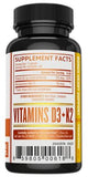 Vitamin K2 (as MK-7) & Vitamin D3 - Dual Action Support (60 Veggie Capsules)
