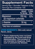 Magnesium Relax Powder- Aids Stress & Muscle Relaxation Raspberry Lemon -16.9 oz