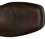 Justin SE4688 11" Men's Driller Steel Toe Cowhide Brown Work Boots, 10.5 D