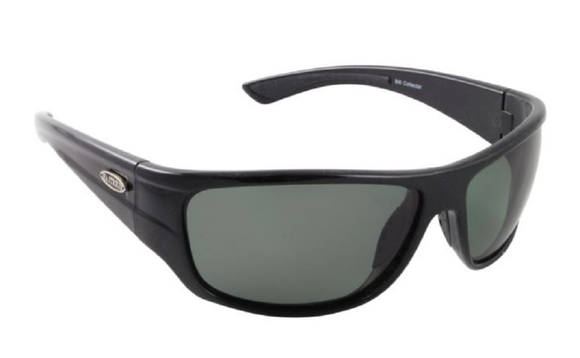 Sea Striker 22809 Bill Collector Sunglasses w/ Black Frame&Grey Polarized Lenses
