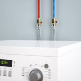 1/2 in. x 3/4 in. Push-to-Connect Brass Washing Machine Straight Valve