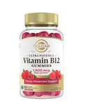 Vitamin B12 Gummies for Energy Metabolism - 1,500 mcg - Raspberry (60 Gummies)