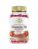 Immune Support Vitamin D Gummies - 5,000 IU - Strawberry Flavor (60 Gummies)