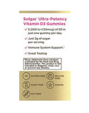 Immune Support Vitamin D Gummies - 5,000 IU - Strawberry Flavor (60 Gummies)