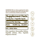 Super High Potency Biotin for Hair, Skin & Nails - 10,000mcg (60 Veg Capsules)