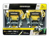 SmartStraps 159 14 ft. Yellow Premium RatchetX Tie Down Strap, 1667 lb., 2-Pack