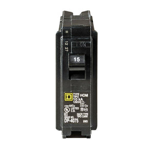 Square D HOM115CP Homeline 15 Amp Single-Pole Circuit Breaker