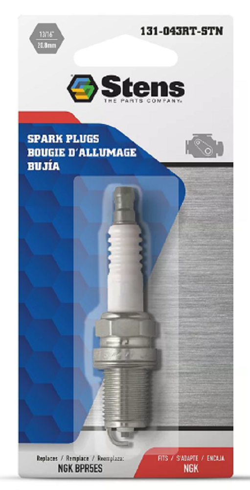 Stens 131-043RT-STN Spark Plug, Fits specific models of ATVs and Marine Motors