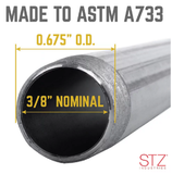 STZ 308 38XCL 3/8 in. x Close Black Pipe Nipple