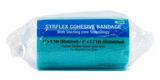SyrFlex 1410BK Teal-Colored Cohesive Flexible Bandages, 4 in, 2 in wide