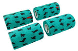 Neogen 127828 4 in. x 5 yards SyrFlex Cohesive Bandage, Teal