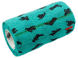 Neogen 127828 4 in. x 5 yards SyrFlex Cohesive Bandage, Teal