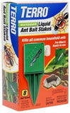 TERRO T1812 Outdoor Liquid Ant Bait Stakes Outdoor 8  Pack