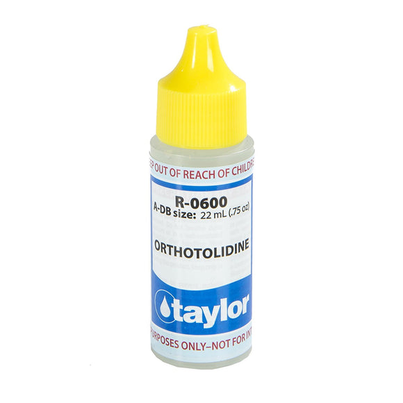 Taylor R-0600-A-DB 0.75OZ Orthotolidine Solution Dropper Bottle