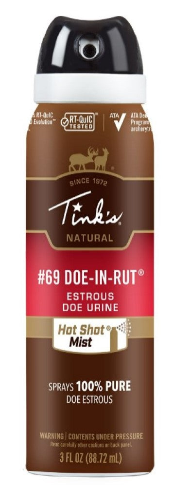 Tink's W5310 Hot Shot #69 Doe-in-Rut Estrous Doe Lure Mist 3 fl oz.