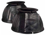 Tough-1 66-24278-2-0 Heavy-Duty Rubber Open Bell Boots for horses, Large - Black