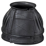 Tough-1 66-24278-2-0 Heavy-Duty Rubber Open Bell Boots for horses, Large - Black