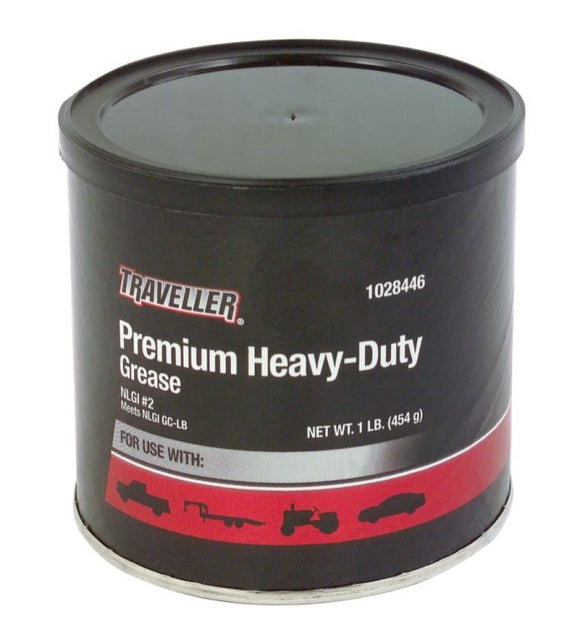 Traveller 526950 Premium Heavy-Duty Lithium Complex NLGI #2 Grease, 1 lb.
