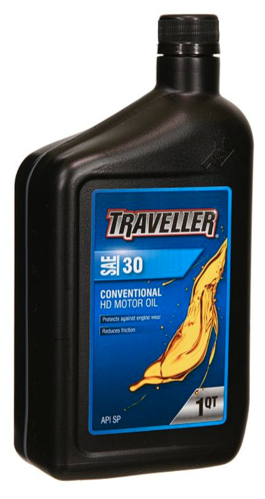Traveller T804860 Heavy Duty Motor Oil for Better Fuel Economy, SAE 30, 1 qt.