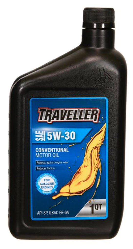 Traveller T804878 Conventional Motor Oil, SAE 5W-30, 1 qt.