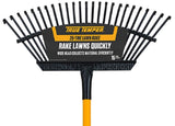 True Temper 1789000 SuperFlex 25-Steel Tine Lawn Rake, Handle Aluminum -48in