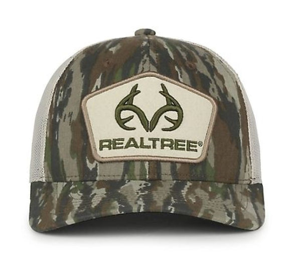 Realtree Original Antler Logo Camo Pattern Hat One Size, Realtree Original/Tan