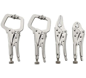 Barn Star TSC-SQ001-001 Plain Handle Carbon Steel Mini Locking Pliers Set, 4 pc.