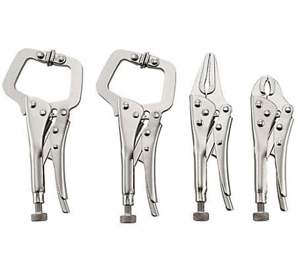 Barn Star TSC-SQ001-001 Plain Handle Carbon Steel Mini Locking Pliers Set, 4 pc.