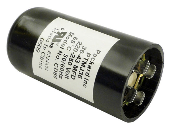 U.S. Seal BC36M250S 220-250V 36-43 MFD Start Capacitor