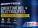 Creatine HCL + Electrolytes Powder - Rocket Pop (75 Servings) - High Solubility