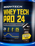 Whey Tech Pro 24 - Whey Protein Isolate & Concentrate - Choco Cookie (25, 2lbs)
