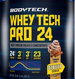 Whey Tech Pro 24 - Whey Protein Isolate & Concentrate Powder- Cinnamon (23 Srvs)