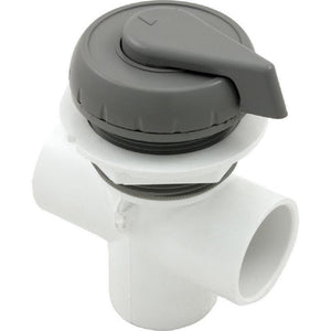 Waterway 600-4347 1" 3 Port Vertical Top Mount Diverter Valve - Gray