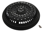 Waterway 640-2311 V 8" Round Anti Vortex Main Drain Grate w/Collar- Black