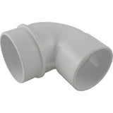 Waterway 642-3700 2.5" Slip x 2" Spigot 90&deg; Elbow Adapter