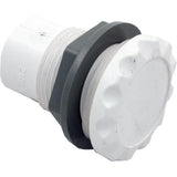 Waterway 660-3100 0.5" Straight Nut Scalloped Spa Air Control - White
