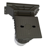 Waterway 540-8507 Widemouth Vinyl Liner In-ground Skimmer- Gray