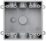 Commercial Electric WDB750PG Weatherproof Box with Four 3/4" & Three 1/2" Holes