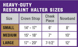 Weaver Leather 90-0504 Heavy-Duty Rounded Black Show Halter Large for Cattle