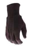 Boss B62011-L12P Men's Knit Wrist Jersey Work Gloves, Brown, 12-Pack