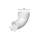 3 in. PVC DWV 90-Degree Street Elbow Fitting