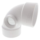 3 in. x 3 in. x 1-1/2 in. PVC DWV 90-Degree All Hub Elbow with Side Inlet