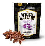 Wiley Wallaby 120078 Black Licorice Bean with a Candy Shell Soft & Chewy 7.05oz.