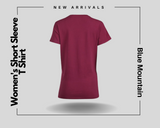 Blue Mountain YKL-9072 Rhododendron-Colored Short-Sleeve V-Neck T-Shirt, Small