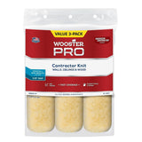 9 in. x 3/8 in. Pro American Contractor High-Density Knit Fabric Roller (3 Pack)